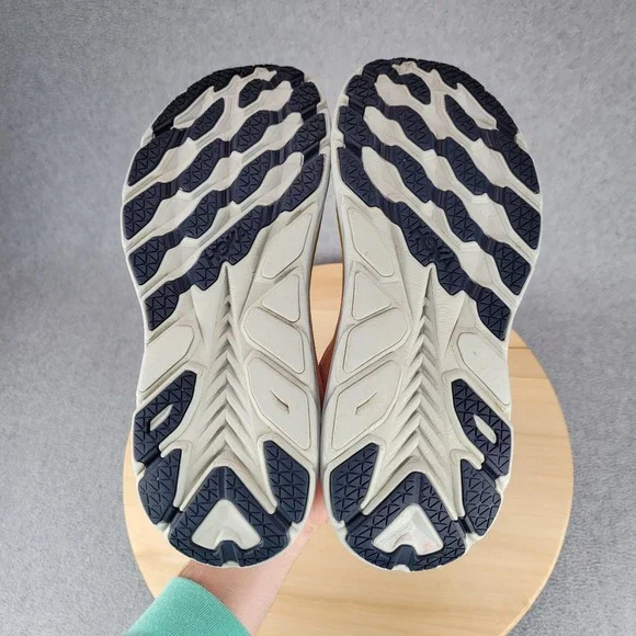 Hoka One One Clifton 8 Womens 9.5 Wide Running Shoes Orange 1121375 Summer Song - Picture 7 of 10